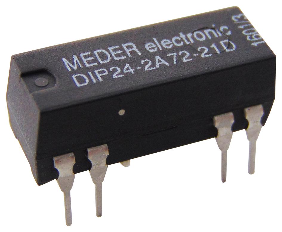 Standexmeder Dip24-2A72-21D Relay, Reed, Dpst-No, 200V, 0.5A, Tht