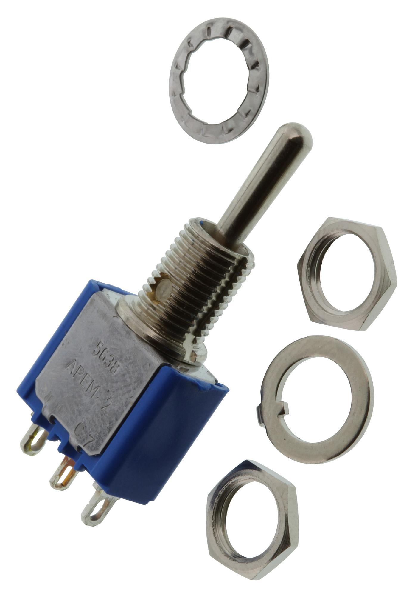 Apem 5638A Switch, Spdt, Ctr Off