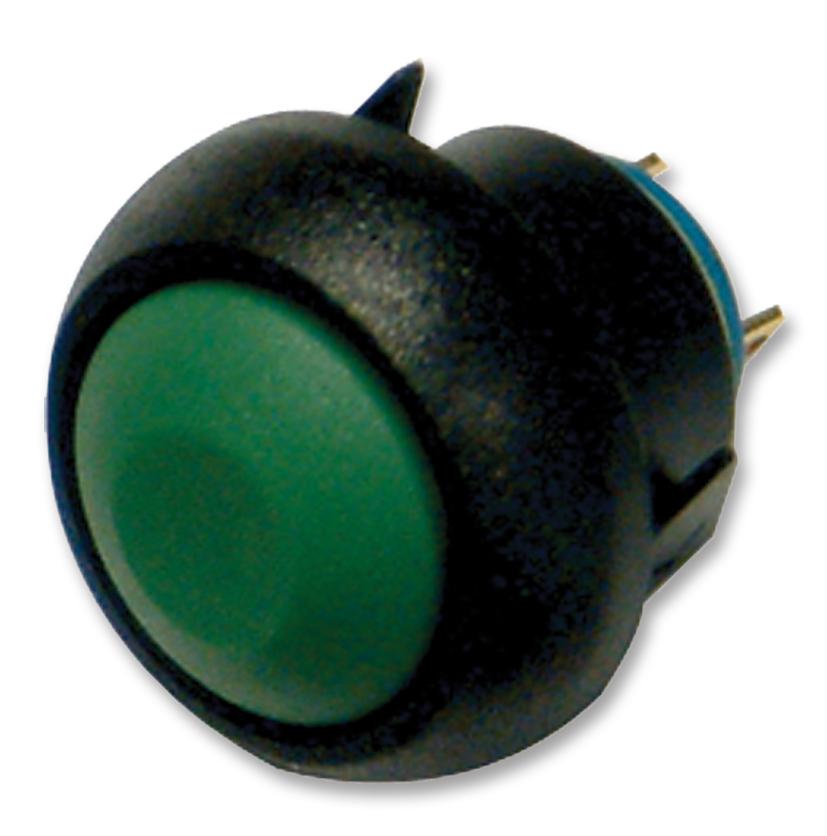 Apem Ibr3Sad3 Switch, Spno, Round, Green