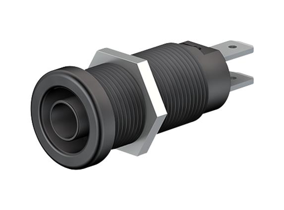 Staubli 66.9131-21 Socket, 4Mm, Shrouded, Black