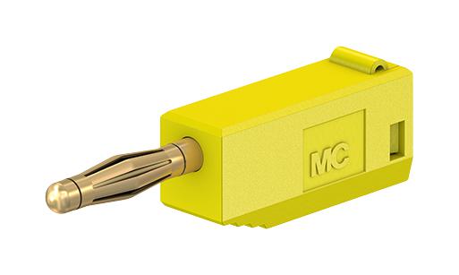 Staubli 22.1004 + 22.2030-24 Plug, 2Mm, Yellow, Pk5