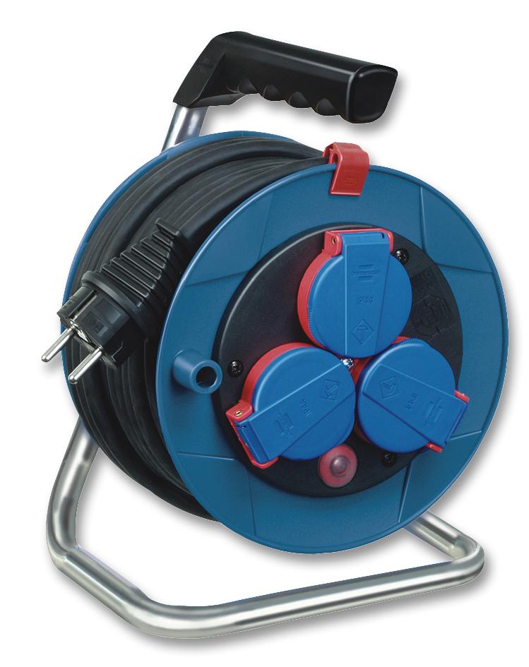 Brennenstuhl 180/15Rr Mains Extension Reel, 3 Outlet Ip44, 15M