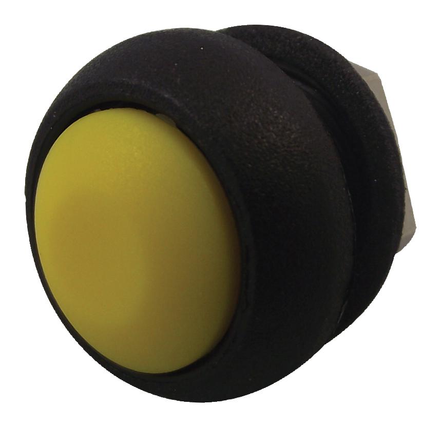 Apem Isr3Sad500160 Pushbutton, Plastic, Solder, Yellow