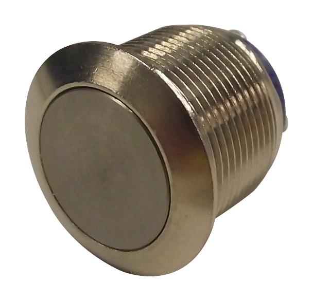 Apem Av091003C900 Pushbutton, Metal, Flat, 19Mm