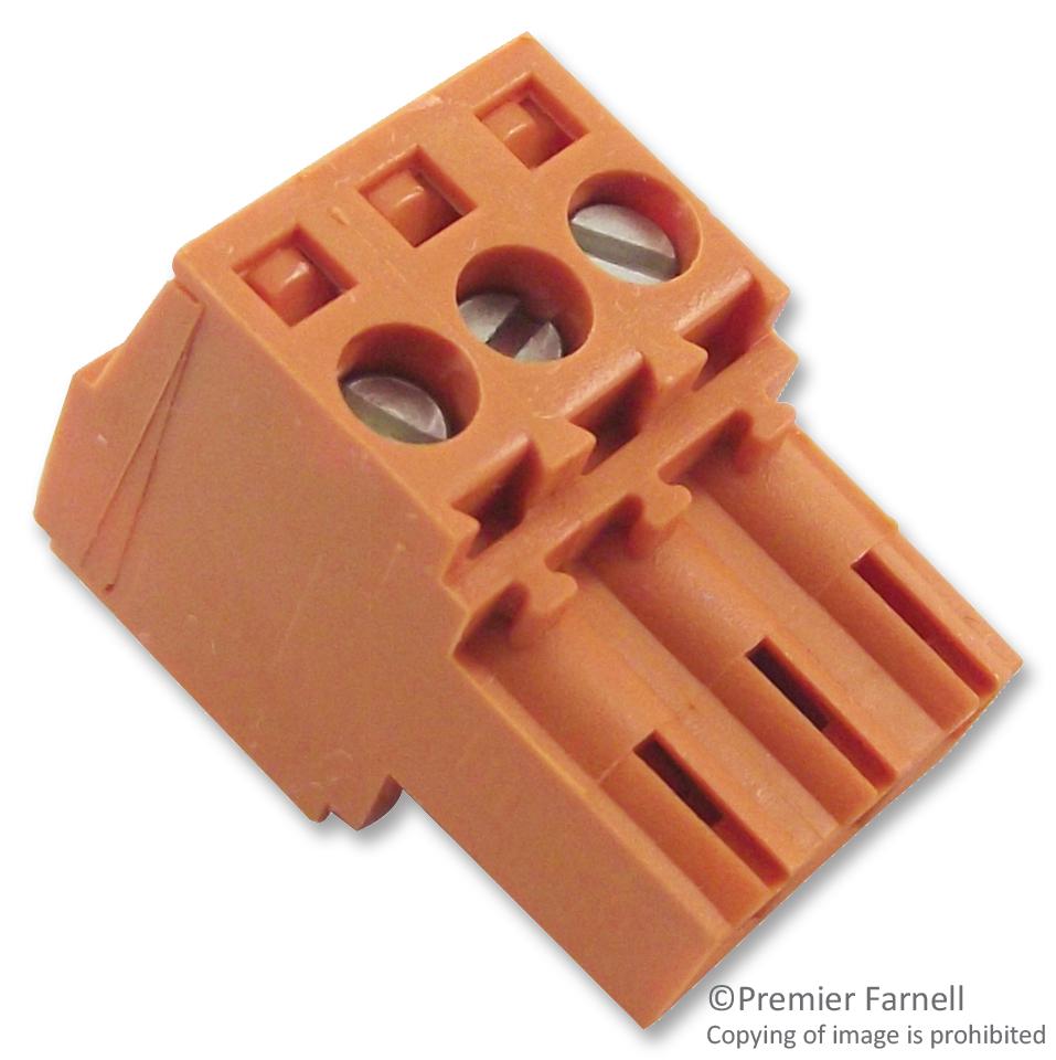 Weidmuller Bl 3.5/6 Terminal Block, Pluggable, 6Pos, 14Awg