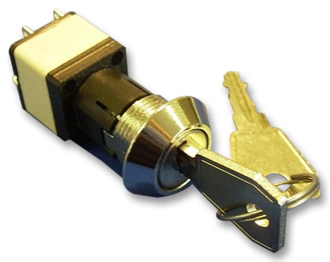 Lorlin Wrlm-5-S-S Key Lock Switch, Dpst, 4A, 250V, Solder