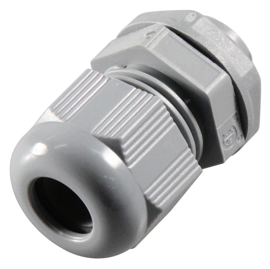 Multicomp Pro Pp001680 Cable Gland, Nylon, 6Mm-12Mm, Grey, Pk10