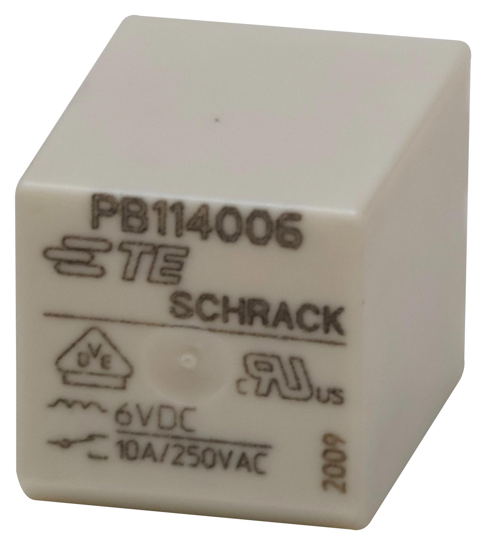 Schrack - Te Connectivity Pb114006 Relay, Spdt, 250Vac, 10A