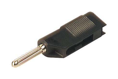 Hirschmann Test And Measurement 930729100 Plug, 30A, 4Mm, Stackable, Black, Pk5