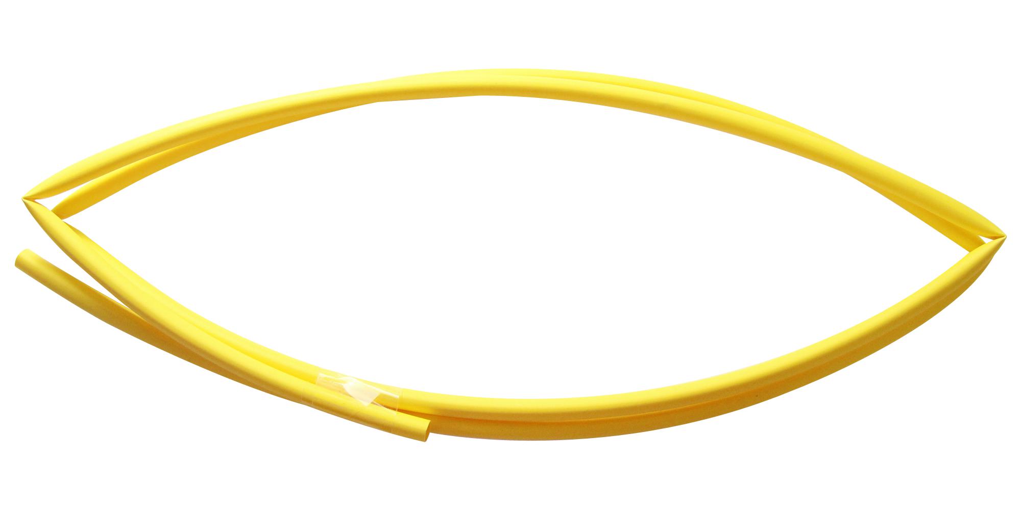 Multicomp Pro Sp48/1.2/yellow Heatshrink, 4.8Mm, Yellow, 1.2M