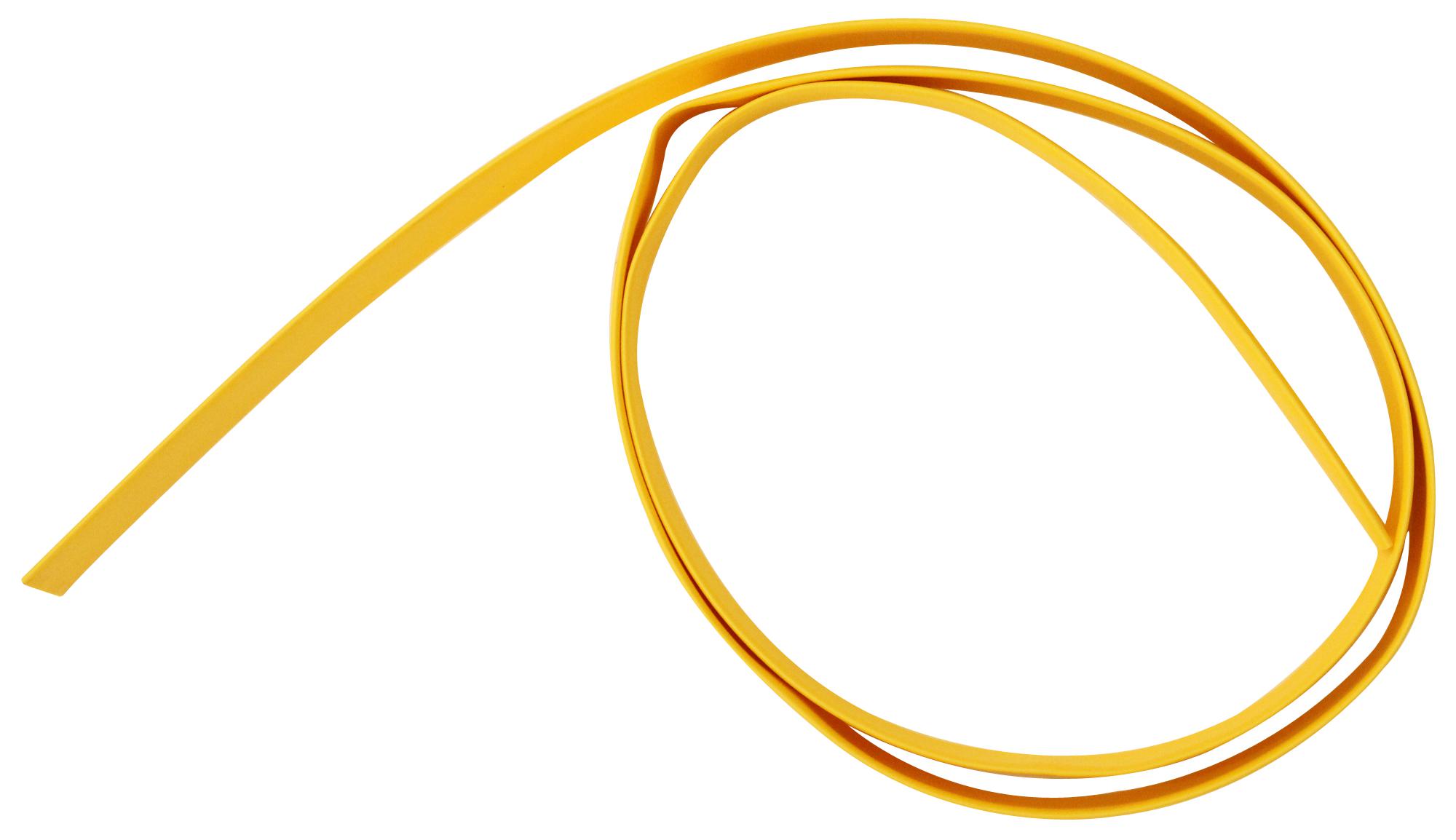 Multicomp Pro Sp127/1.2/yellow Heatshrink, 12.7Mm, Yellow, 1.2M