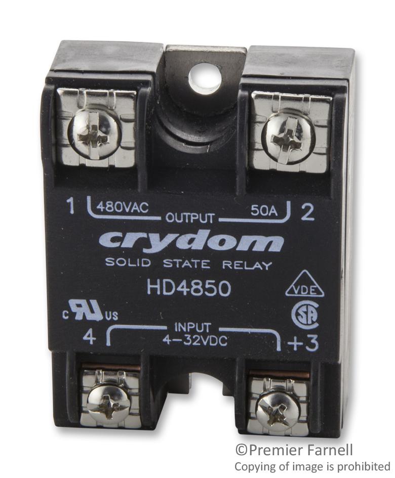 Sensata/crydom Hd4890 Ssr, Panel Mount, 530Vac, 32Vdc, 90A