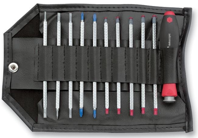 Wiha 00610 Blade Set, Reversible, System 4, 11Pc