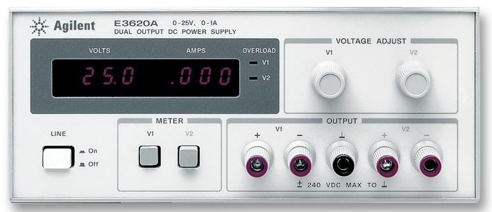 Keysight Technologies E3620A Power Supply, 2Ch, 25V, 1A, Fixed