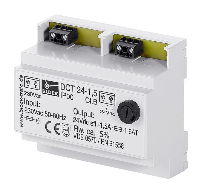 Block Dct12-0.5 Psu, Dc, Enclosed, 12V, 0.5A