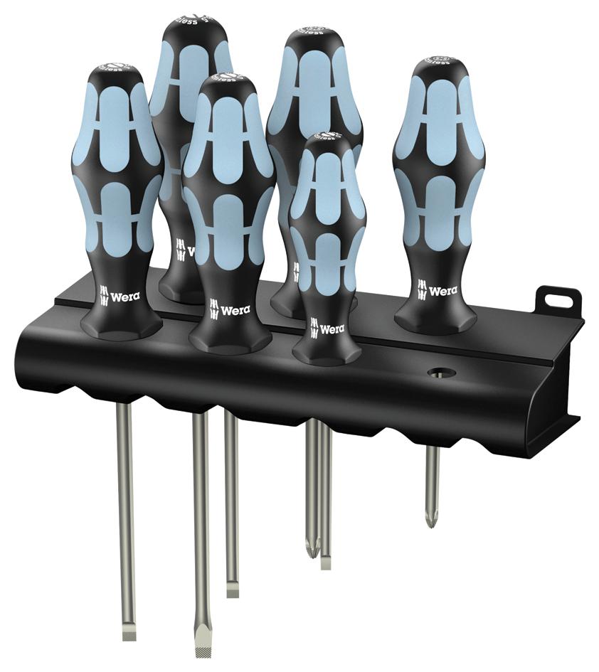 Wera 3334/3355/6 Screwdriver Set, Stainless Steel, Sl/pz