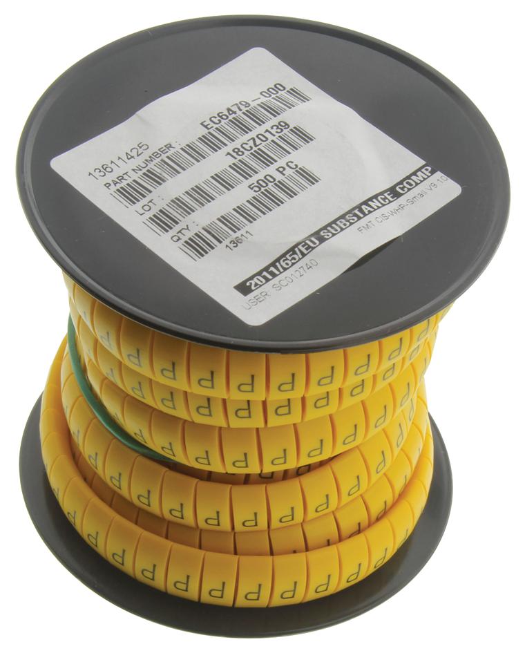 Te Connectivity / Partner Stock Ec6479-000 Wire Markers - Clip Style