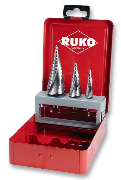 Ruko 101026 Step Drill Set, Hss, Cbn