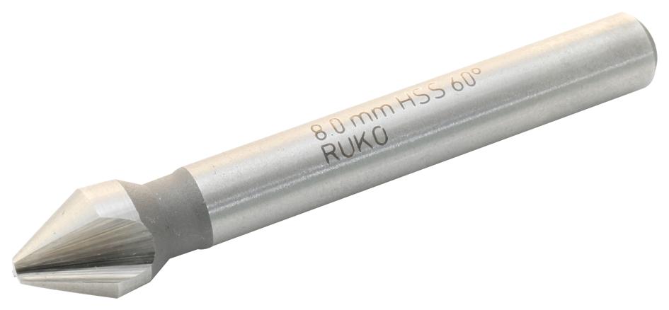 Ruko 102202 Countersink, Str Shk, 60Deg, 8Mm