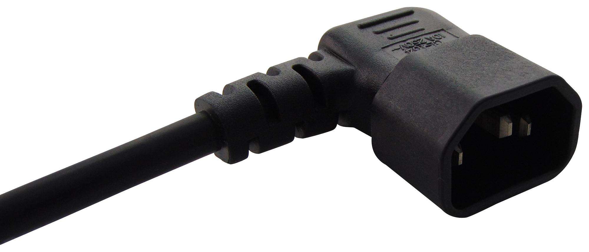 Multicomp 10Ta104A-2M Lead, Iec, 10A, Black, 2M