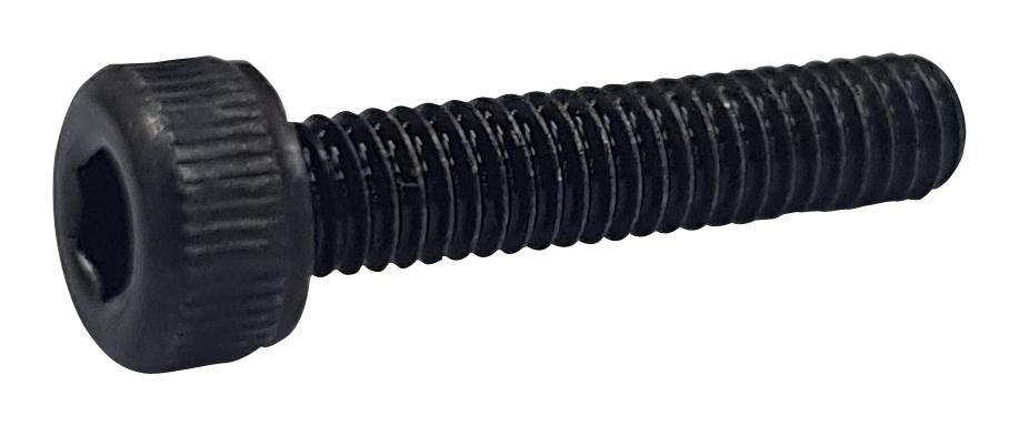 Tr Fastenings M2.5 12 So12Cs S100 Screw Socket, Cap, M2.5X12, Black, Pk100