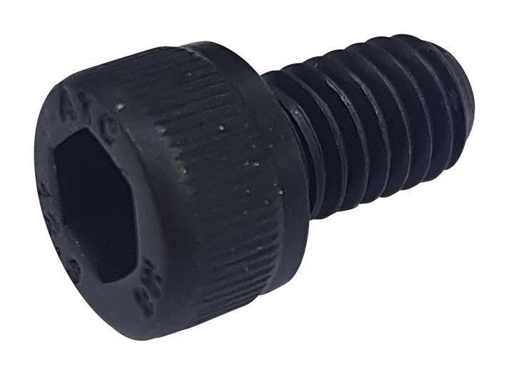 Tr Fastenings M6 10 So12Cs S100 Screw Socket, Cap, M6X10, Black, Pk100