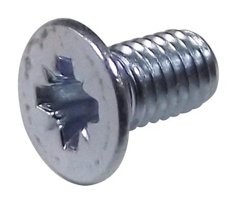 Tr Fastenings M5 20 Krstmc Z100 Screw, Pozi, Csk, Steel, Bzp, M5X20