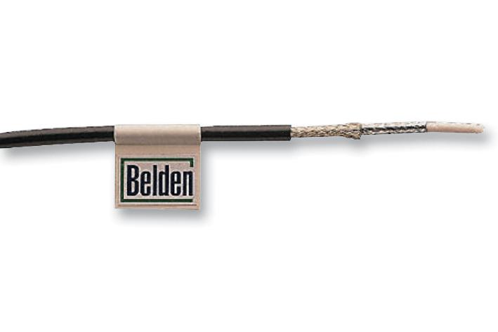 Belden 1865A 0101000 Cable, Coax, Black, 3.81Mm, 304.8M