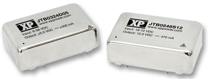 Xp Power Jtb0524D12 Converter, Dc/dc, 2O/p, 5W, 12V