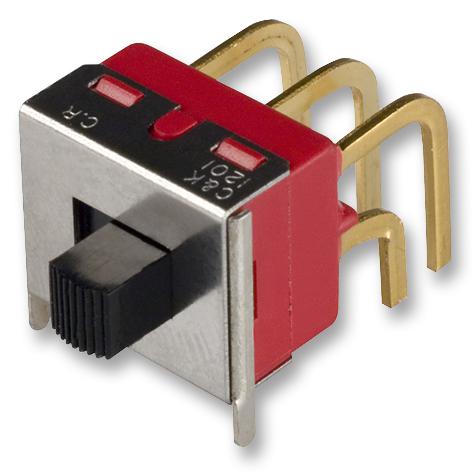 C&k Components 1201M2S3Aqe2 Slide Switch, Dpdt, R/a, On-On