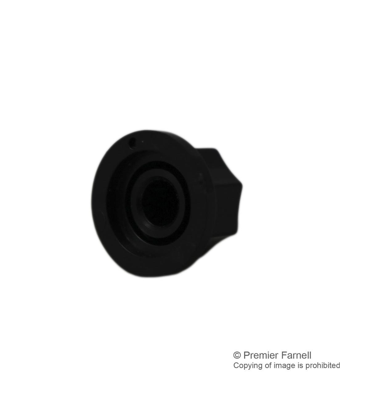 Multicomp Cf-W3-6-T18W7 Knob, 19Mm, Black, T18 Shaft