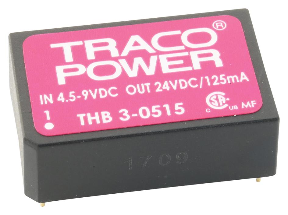 Traco Power Thb 3-0515 Dc-Dc Converter, Medical, 24V, 0.125A