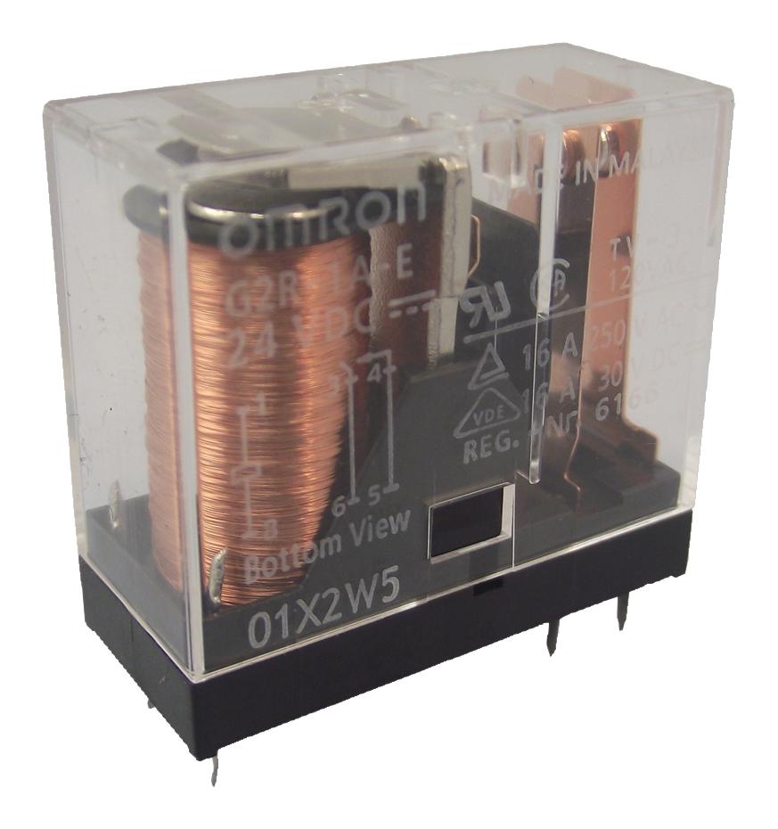 Omron Electronic Components G2R-1A4 Dc12 Relay, Spst-No, 250Vac, 30Vdc, 10A