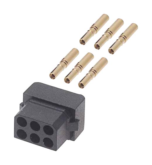 Harwin M80-8880605 Connector, Crimp, 6Way