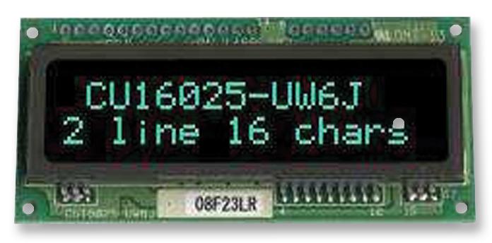 Noritake Itron Cu16029-Uw1J Vfd Module, 2X16, 9Mm