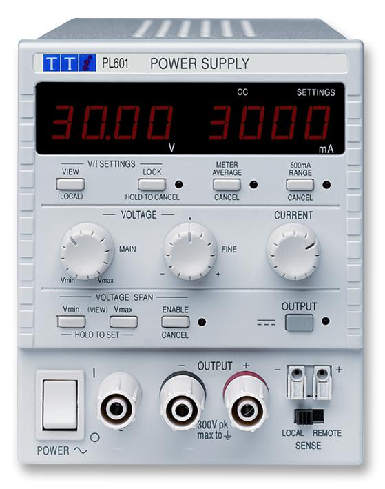 Aim-Tti Instruments Pl601 Power Supply, 1Ch, 60V, 1.5A, Adjustable