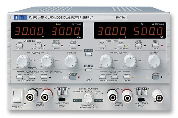 Aim-Tti Instruments Pl303Qmd Power Supply, 2Ch, 30V, 3A, Adjustable