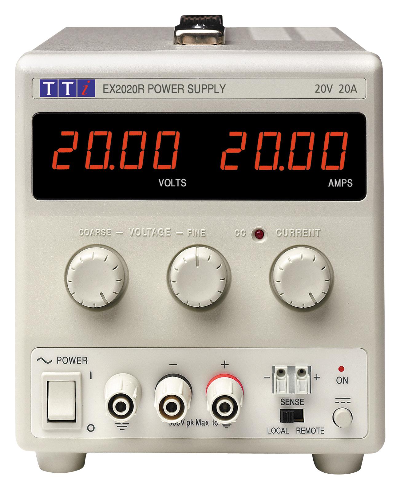 Aim-Tti Instruments Ex2020R Power Supply, 1Ch, 20V, 20A, Adjustable