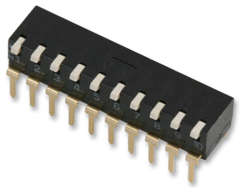 Omron Electronic Components A6Dr-0100 By Omz Dip Switch, Spst, 0.03A, 30Vdc, Tht