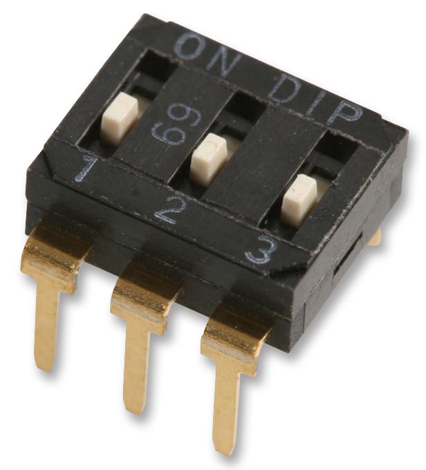 Omron Electronic Components A6D-3100 By Omz Dip Switch, Spst, 0.03A, 30Vdc, Tht