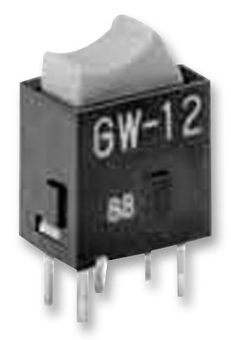 Nkk Switches Gw12Rhp Rocker Switch, Spdt, On-On