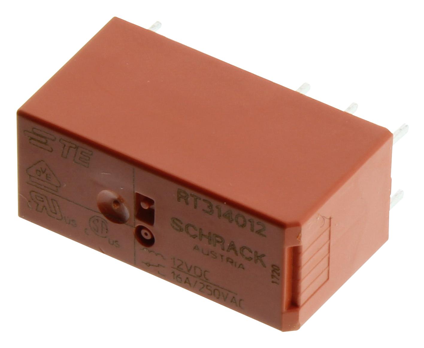 Schrack - Te Connectivity Rt314012 Relay, Spdt, 250Vac, 16A