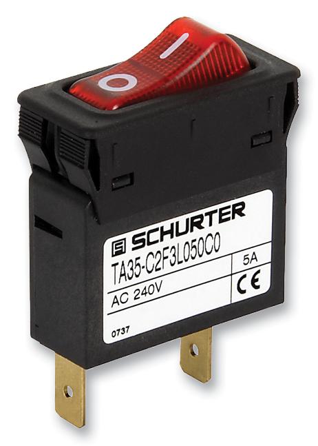 Schurter Ta35-Cftwf050C0 Circuit Breaker, 1P, 5A