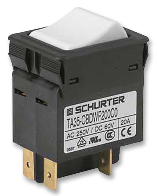 Schurter Ta35-Cbtwf120C0 Circuit Breaker, 2P, 12A