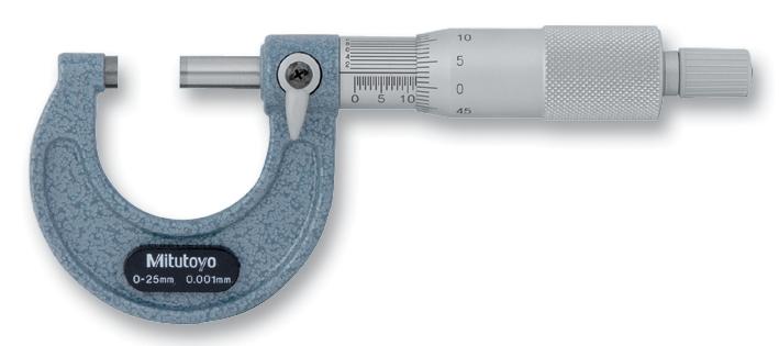 Mitutoyo 103-129 Ext. Micrometer 0-25Mm Std. Ratchet