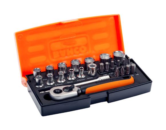 Bahco Sl25 Socket Set 1/4 Drive 25 Piece