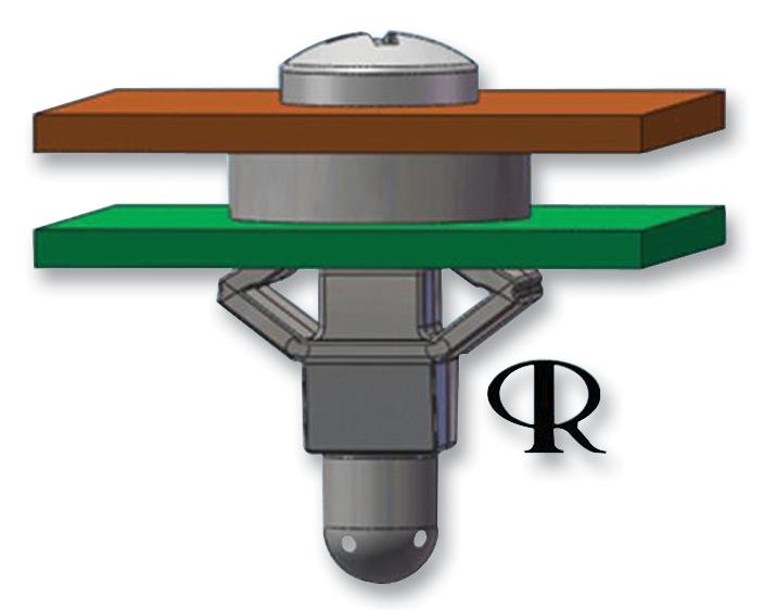 Essentra Components Tfr-1 Pcb Spacer Support, Nylon 6.6, 0.8Mm