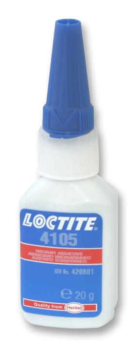 Loctite 4105, 20G Adhesive, 20G, Bottle, Black