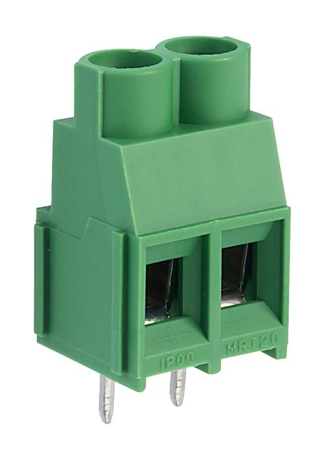 Camdenboss Ctb04Vy/2 Terminal Block, Wire To Brd, 2Pos, 10Awg