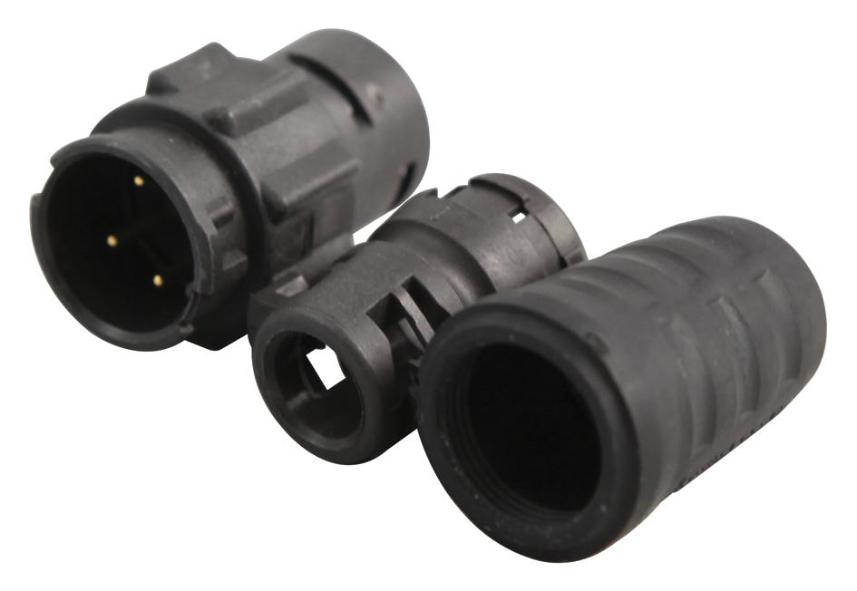 Switchcraft/conxall En3L4M-F Inline Connector, En3, 4 Pin, Male